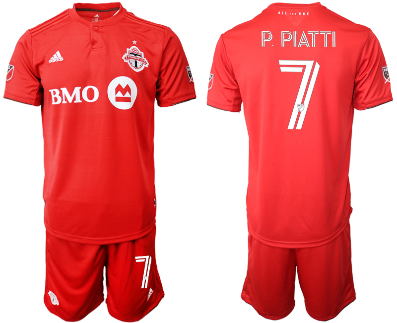 Men 2020-2021 club Toronto FC home #7 red Soccer Jerseys
